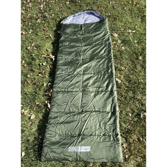 Honest Outfitters 35-40F Green Sleeping Bag 29.5X87" - Excellent Condition! - Picture 1 of 5